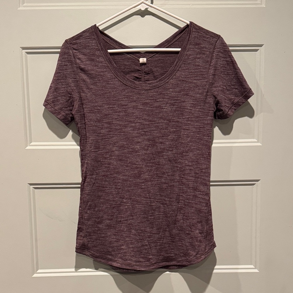 Lululemon Heathered Purple T-Shirt Size 6